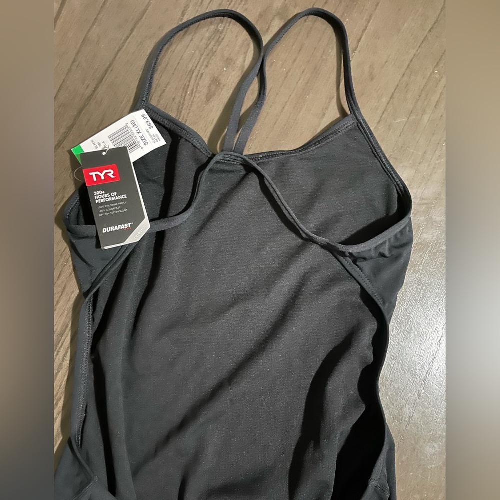Tyr Solid Black Performance Women's One-Piece Swi… - image 4